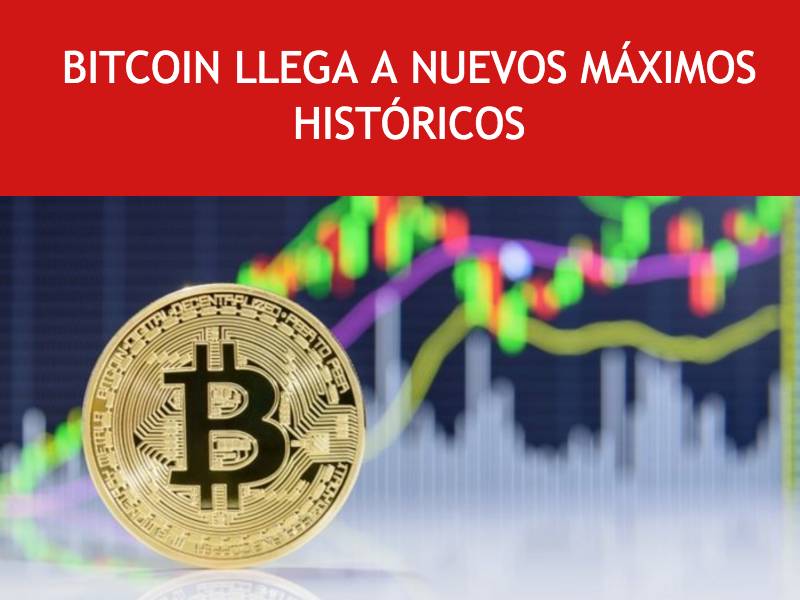 Bitcoin llega a nuevos maximos históricos