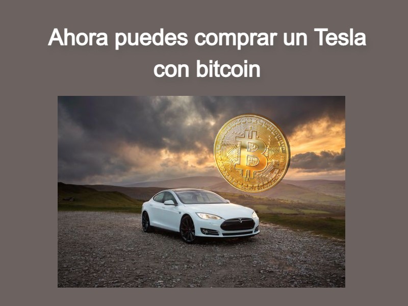 comprar un Tesla con bitcoin